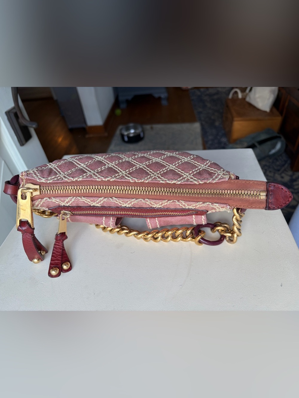 Marc Jacobs Vintage Quilted Denim Cammie Shoulder Bag - Picture 8 of 12